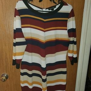Multi color stripe dress
